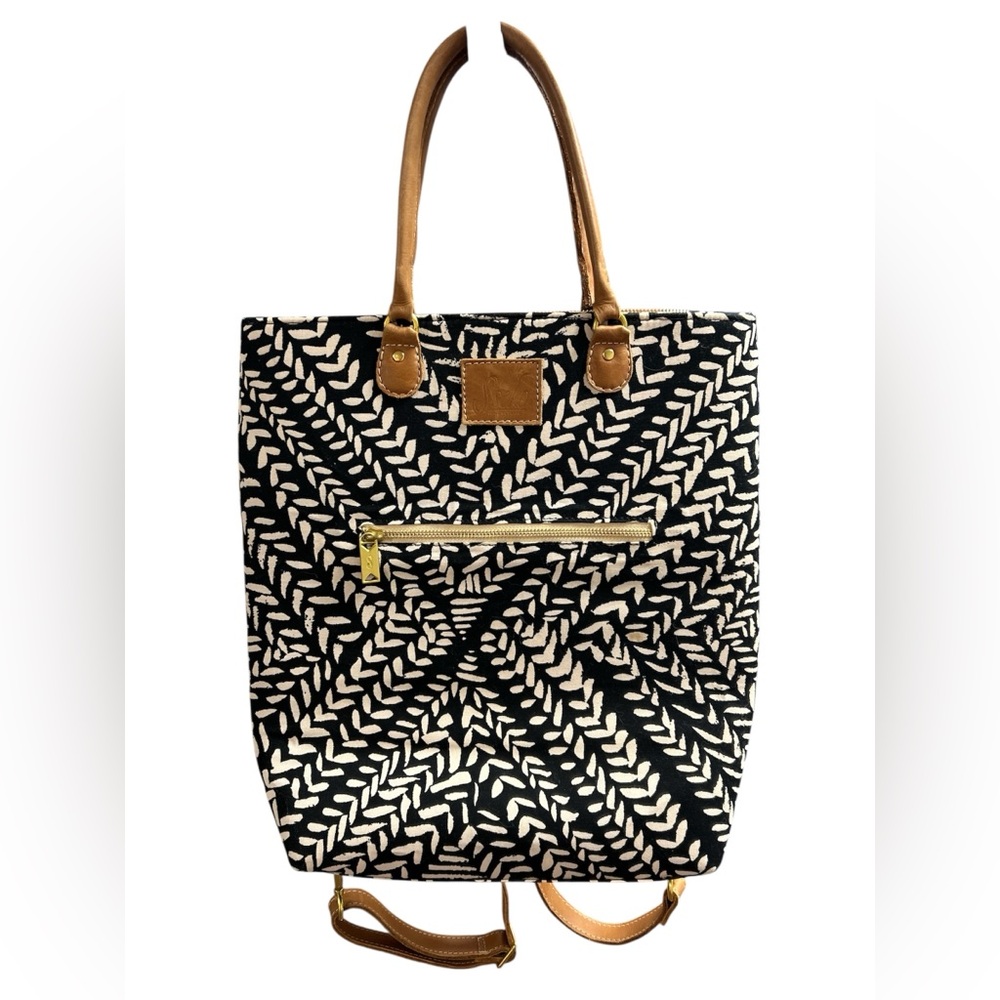 Sseko Kawa Convertible Canvas & Leather Bag